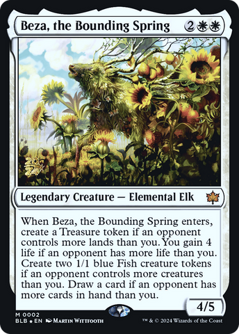 {@R} Beza, the Bounding Spring [Bloomburrow Prerelease Promos][PR BLB 002]