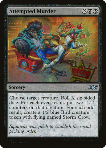 {C} Attempted Murder (Galaxy Foil) [Unfinity][UNF 352]