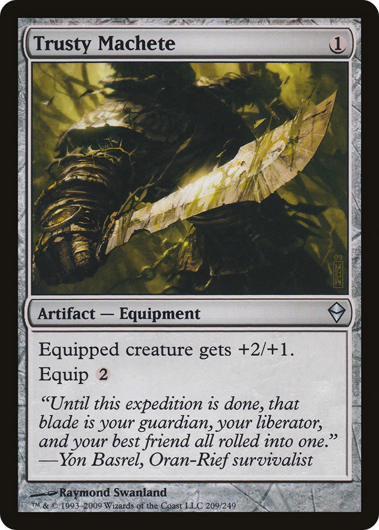 {C} Trusty Machete [Zendikar][ZEN 209]