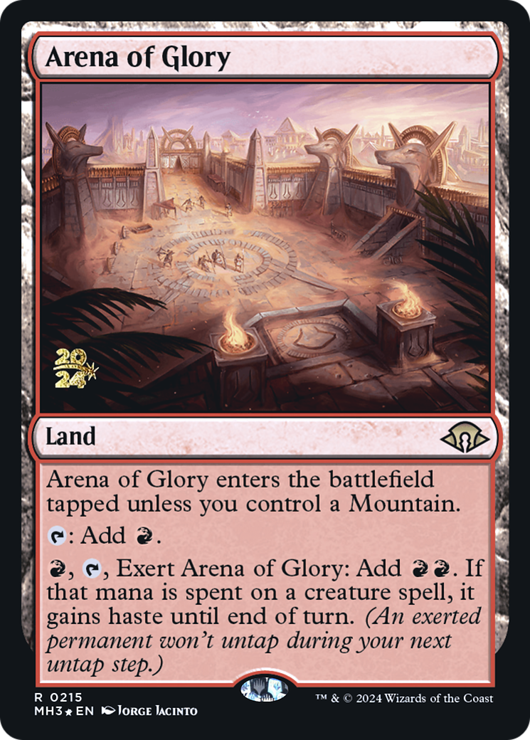 {R} Arena of Glory [Modern Horizons 3 Prerelese Promos][PR PMH3 215]