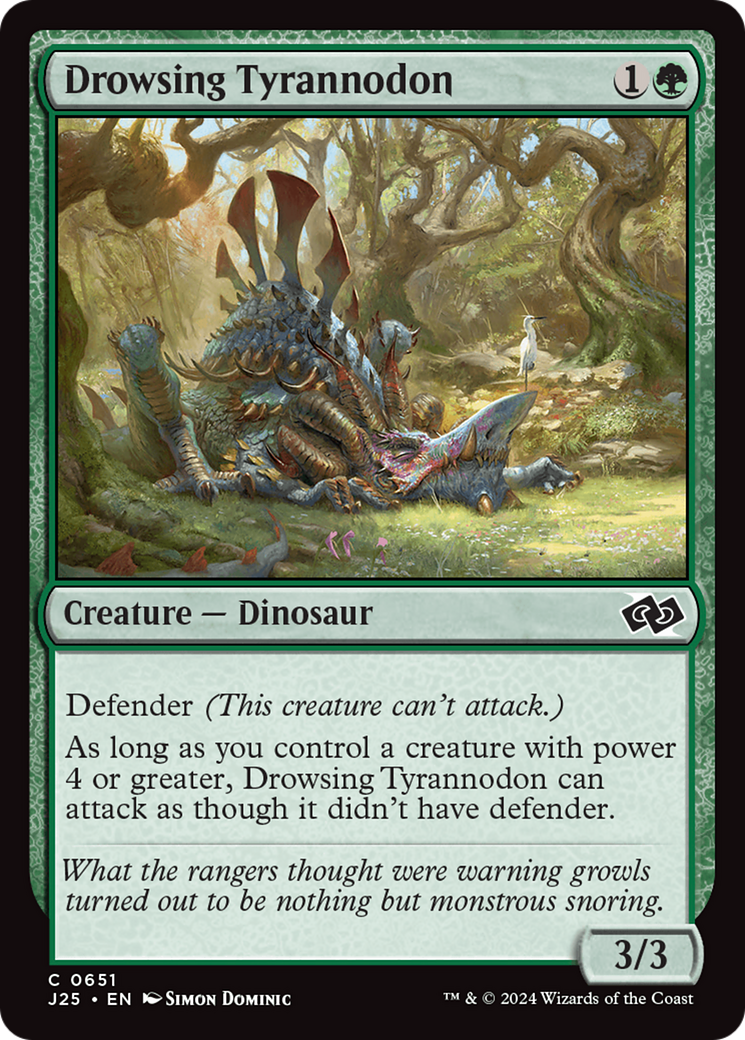 {C} Drowsing Tyrannodon [Foundations Jumpstart][J25 651]