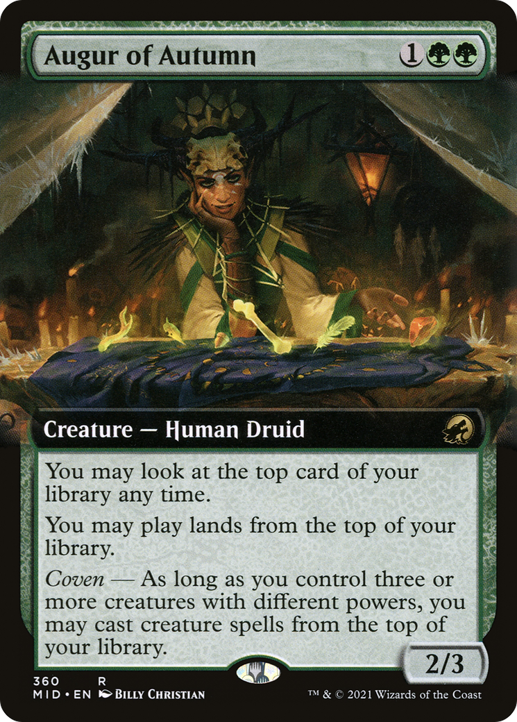 {R} Augur of Autumn (Extended Art) [Innistrad: Midnight Hunt][MID 360]