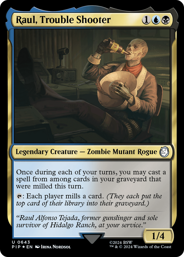 {C} Raul, Trouble Shooter (Surge Foil) [Fallout][PIP 643]