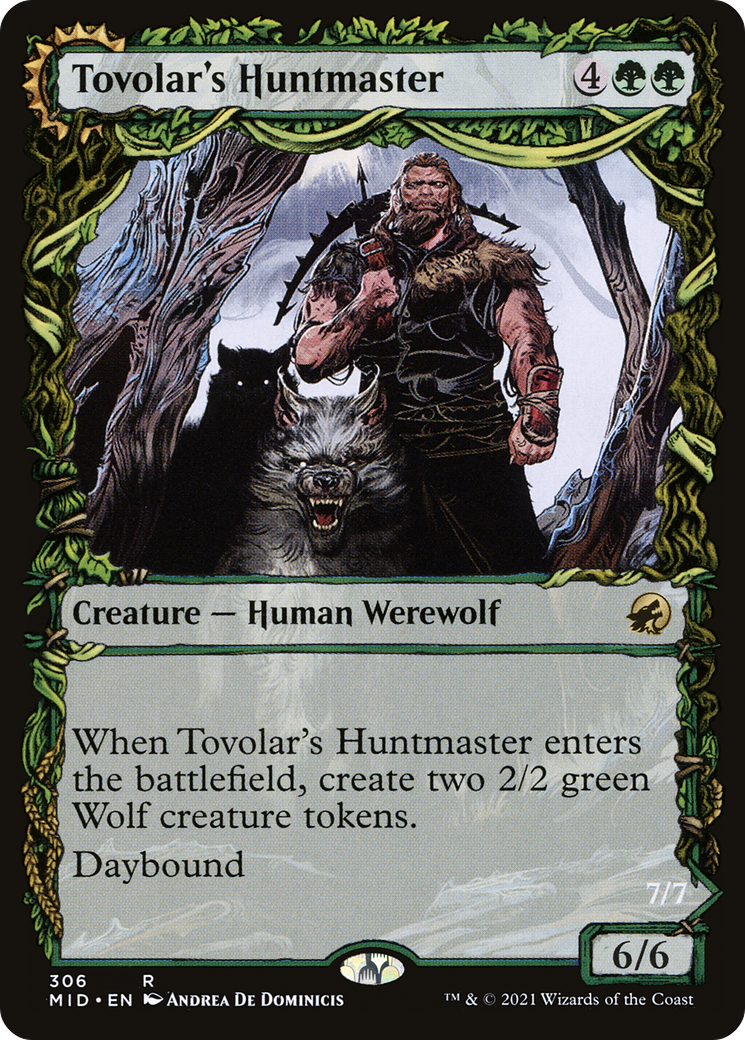{R} Tovolar's Huntmaster // Tovolar's Packleader (Showcase Equinox) [Innistrad: Midnight Hunt][MID 306]