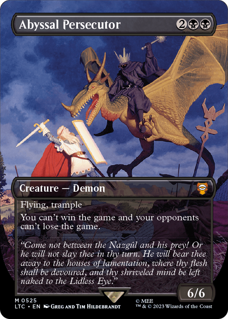 {R} Abyssal Persecutor (Borderless) [The Lord of the Rings: Tales of Middle-Earth Commander][LTC 525]