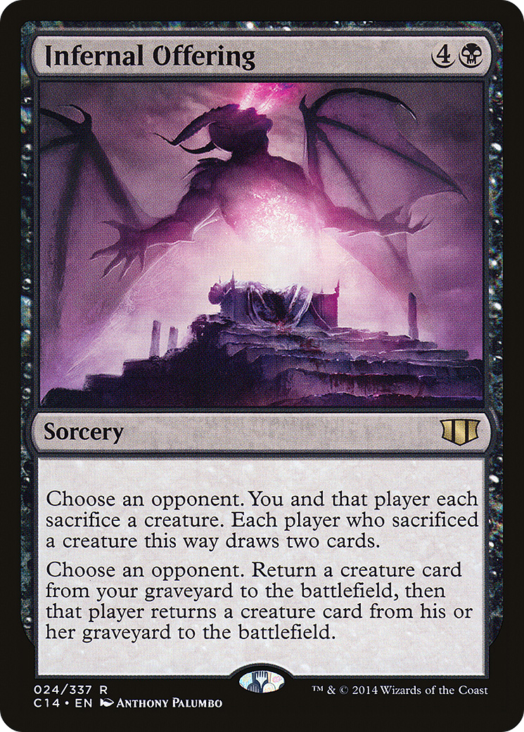 {R} Infernal Offering [Commander 2014][C14 024]