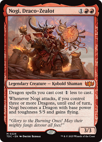 {R} Nogi, Draco-Zealot [Tarkir: Dragonstorm Commander][TDC 226]