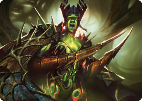 {A} Maze's Mantle Art Card [Phyrexia: All Will Be One Art Series][AONE 040]