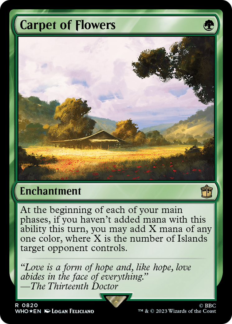{R} Carpet of Flowers (Surge Foil) [Doctor Who][WHO 820]