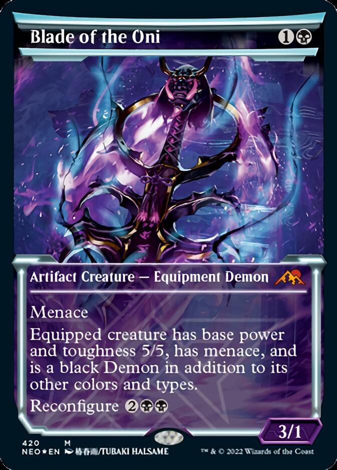 {R} Blade of the Oni (Foil Etched) [Kamigawa: Neon Dynasty][NEO 420]