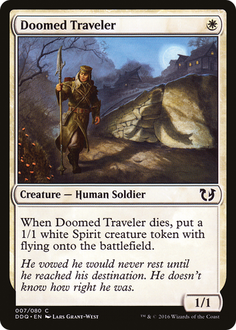 {C} Doomed Traveler [Duel Decks: Blessed vs. Cursed][DDQ 007]