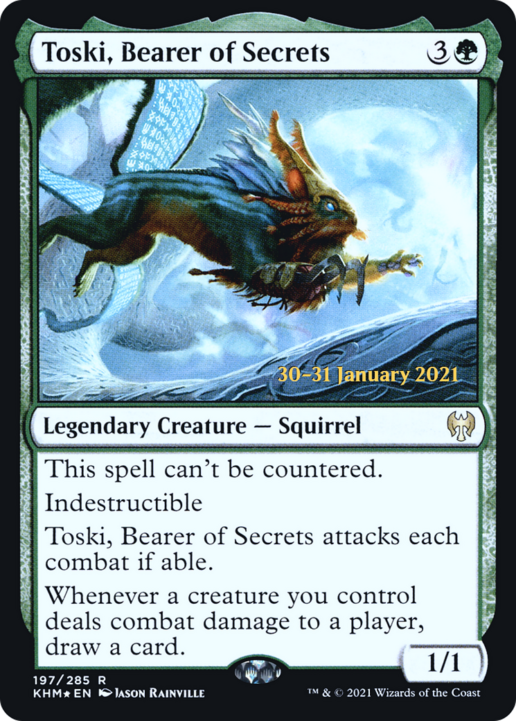 {R} Toski, Bearer of Secrets [Kaldheim Prerelease Promos][PR KHM 197]