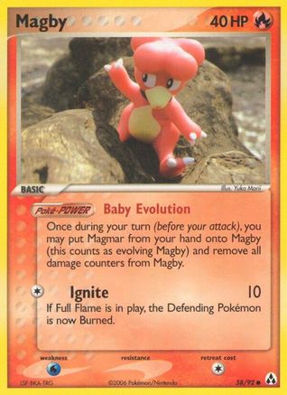 [PKM] Magby (58/92) [EX: Legend Maker]