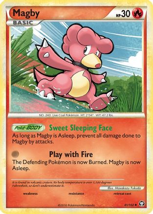 [PKM-C] Magby (41/102) [HeartGold & SoulSilver: Triumphant]