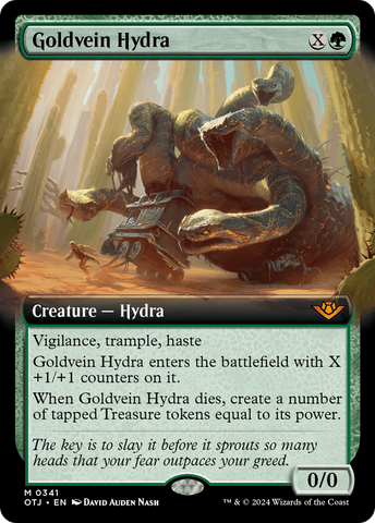 {@R} Goldvein Hydra (Extended Art) [Outlaws of Thunder Junction][OTJ 341]