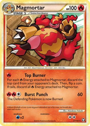 [PKM-R] Magmortar (27/102) [HeartGold & SoulSilver: Triumphant]