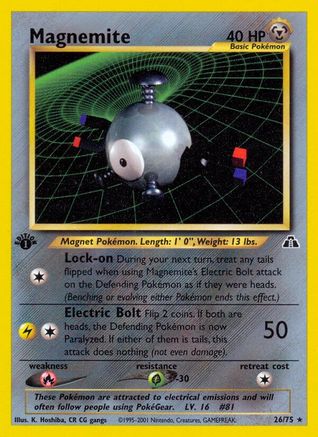 [PKM-R] Magnemite (26/75) [Neo Discovery 1st Edition]