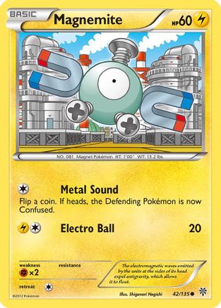 [PKM] Magnemite (42/135) [Black & White: Plasma Storm]
