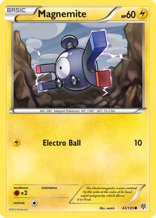 [PKM] Magnemite (43/135) [Black & White: Plasma Storm]