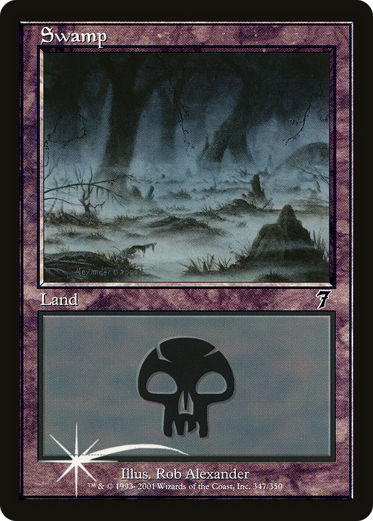 {B}[7ED 347] Swamp (347) [Seventh Edition]