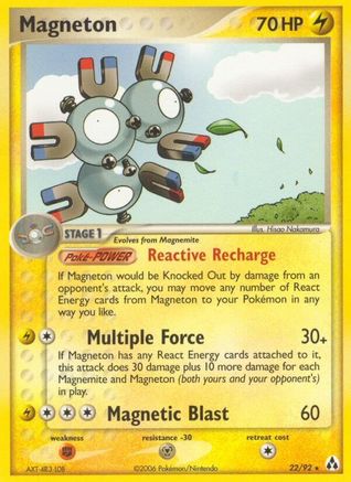 [PKM-R] Magneton (22/92) (Stamped) [EX: Legend Maker]