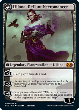 {R} Liliana, Heretical Healer // Liliana, Defiant Necromancer [Commander Collection: Black][CC2 001]