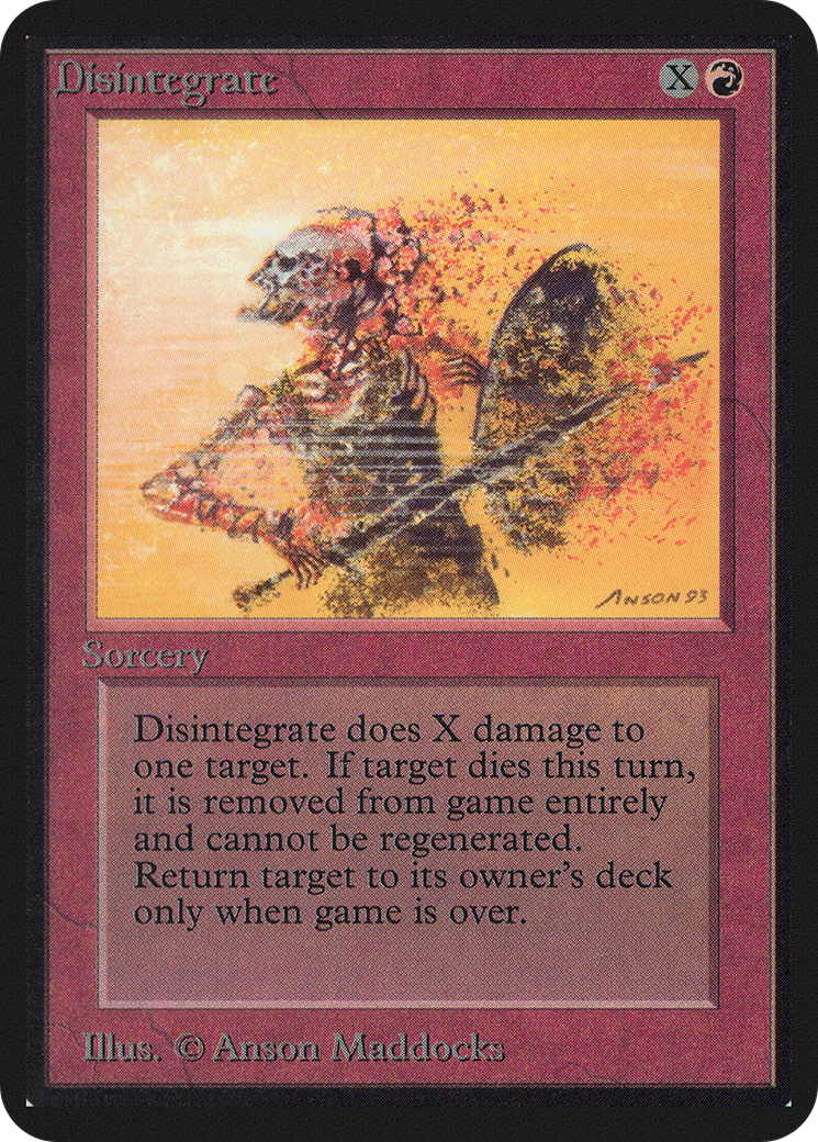 {C} Disintegrate [Alpha Edition][LEA 140]