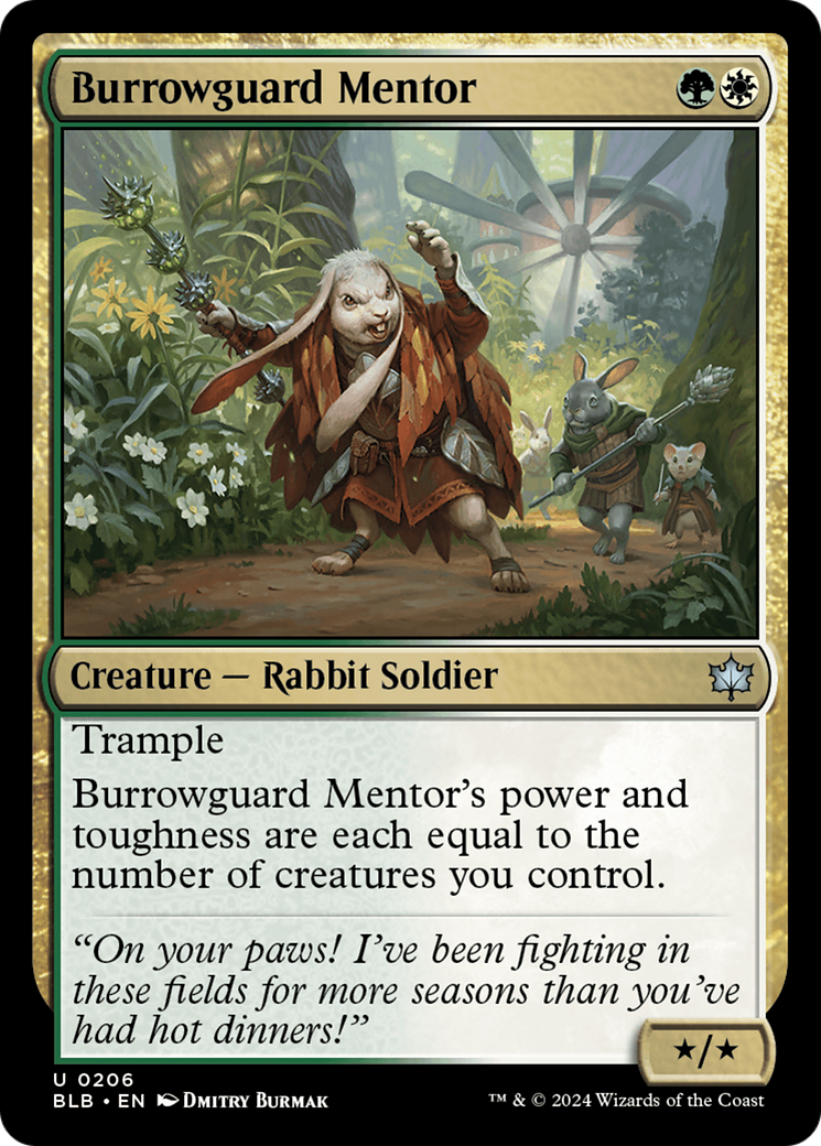 {@C} Burrowguard Mentor [Bloomburrow][BLB 206]