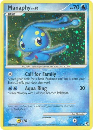 [PKM] Manaphy (9/130) [Diamond & Pearl: Base Set]