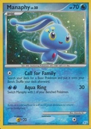 [PKM] Manaphy (4/12) [Diamond & Pearl: Trainer Kit - Manaphy]