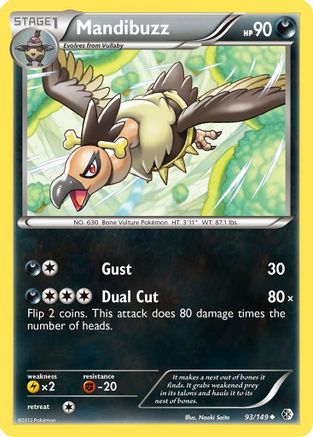 [PKM] Mandibuzz (93/149) [Black & White: Boundaries Crossed]