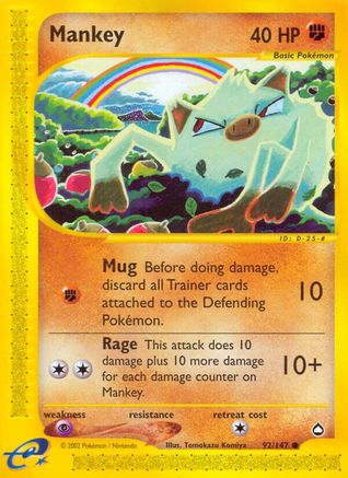 [PKM] Mankey (92/147) [Aquapolis]
