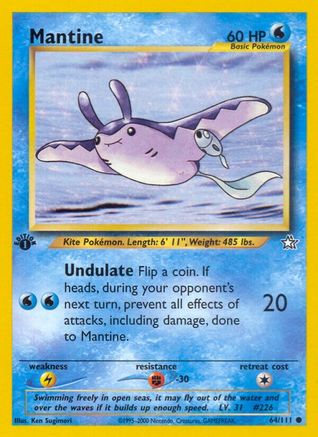 [PKM] Mantine (64/111) [Neo Genesis 1st Edition]