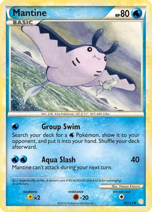 [PKM] Mantine (45/123) [HeartGold & SoulSilver: Base Set]