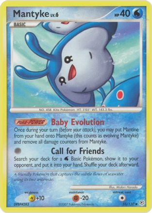 [PKM] Mantyke (55/130) [Diamond & Pearl: Base Set]