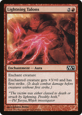 {C} Lightning Talons [Magic 2014][M14 144]