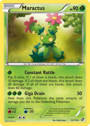 [PKM] Maractus (12/114) [Black & White: Base Set]