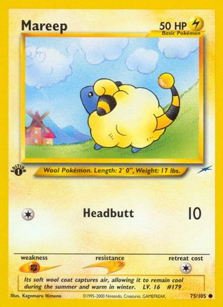 [PKM] Mareep (75/105) [Neo Destiny 1st Edition]