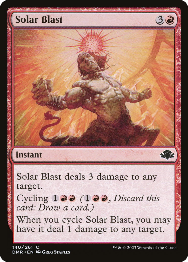 {C} Solar Blast [Dominaria Remastered][DMR 140]