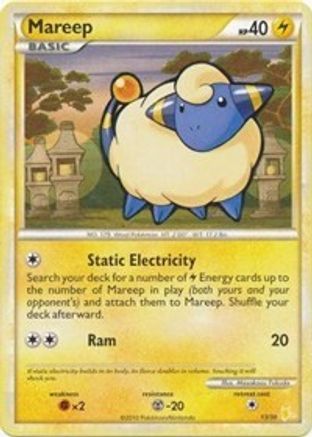 [PKM] Mareep (20/30) [HeartGold & SoulSilver: Trainer Kit - Raichu]