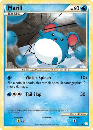 [PKM] Marill (74/123) [HeartGold & SoulSilver: Base Set]