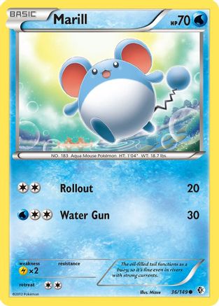 [PKM-C] Marill (36/149) [Black & White: Boundaries Crossed]