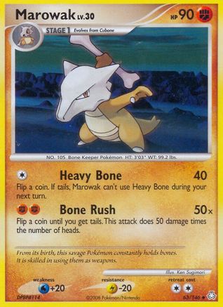 [PKM] Marowak (63/146) [Diamond & Pearl: Legends Awakened]