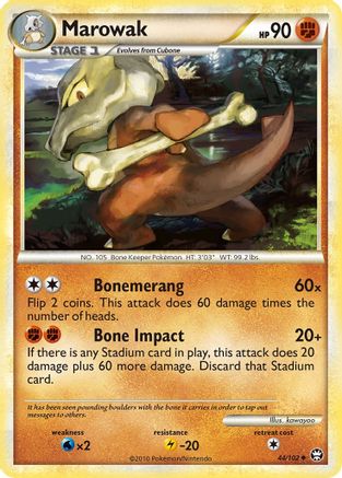 [PKM] Marowak (44/102) [HeartGold & SoulSilver: Triumphant]