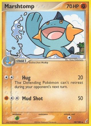 [PKM] Marshtomp (38/100) (Stamped) [EX: Crystal Guardians]
