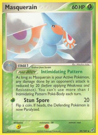 [PKM] Masquerain (39/107) (Stamped) [EX: Deoxys]