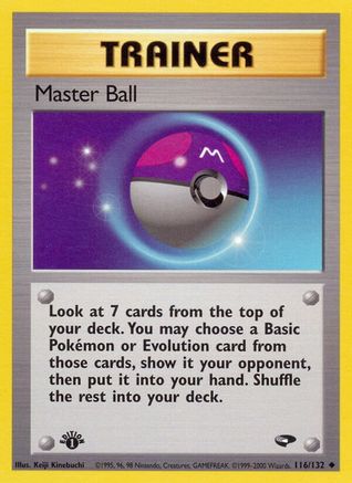 [TR] Master Ball (116/132) [Gym Challenge 1st Edition]