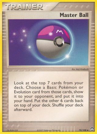 [PKM] Master Ball (78/108) [EX: Power Keepers]