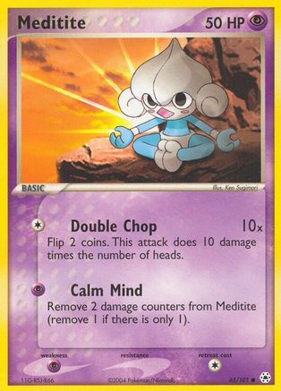 [PKM] Meditite (65/101) [EX: Hidden Legends]