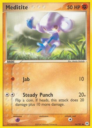 [PKM] Meditite (66/101) [EX: Hidden Legends]